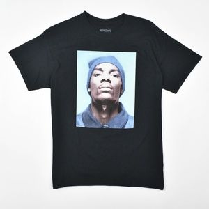 Snoop Dogg Men's Crewneck Short Sleeve Cotton Graphic T-Shirt Top Black Medium